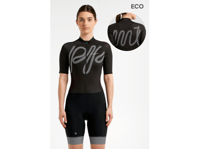 Peppermint Peppermint Courage Woman Short Sleeve Skinsuit Black