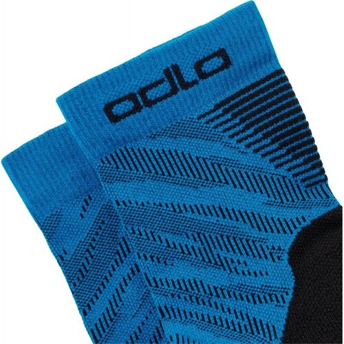 Odlo Odlo Ceramicool Running Quarter Socks 2 Pairs (Black & Indigo)