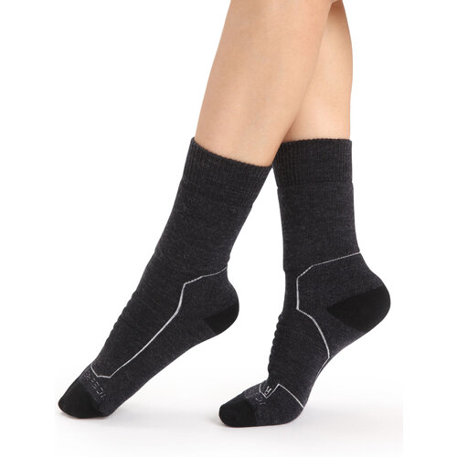 Icebreaker Chaussettes Icebreaker Hike+ Merino Heavy Crew Femme (Gris)