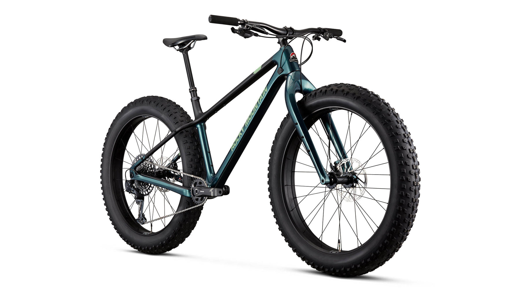 Fatbike Rocky Mountain Blizzard C50 Vert Carbon 2024 Demers bicyclettes et skis de fond
