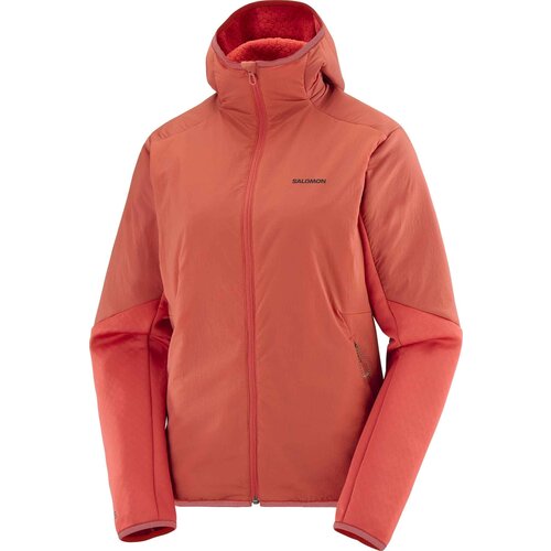 Salomon Salomon Women's Outline Hybrid Warm Jacket Hoodie (Tandoori) Salomon Salomon Women's Outline Hybrid Warm Jacket Hoodie (Tandoori)