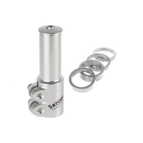 Zoom Extension de potence Zoom Satori Head-Up #4, 28.6x117mm Alliage argent Zoom Extension de potence Zoom Satori Head-Up #4, 28.6x117mm Alliage argent