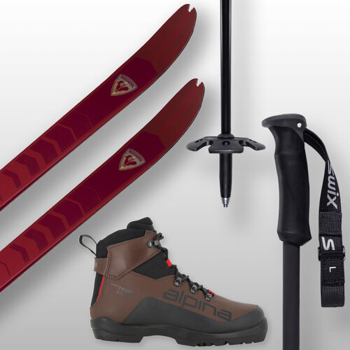 Ensemble de ski hors-piste (Rossignol BC 80 + Alpina Tourer Free + Swix Sonic R3) Ensemble de ski hors-piste (Rossignol BC 80 + Alpina Tourer Free + Swix Sonic R3)