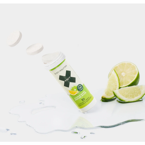 Xact Nutrition Comprimés d'hydratation XACT Electrolytes Agrume Boom 10 mcx (avec caféine) Xact Nutrition Comprimés d'hydratation XACT Electrolytes Agrume Boom 10 mcx (avec caféine)
