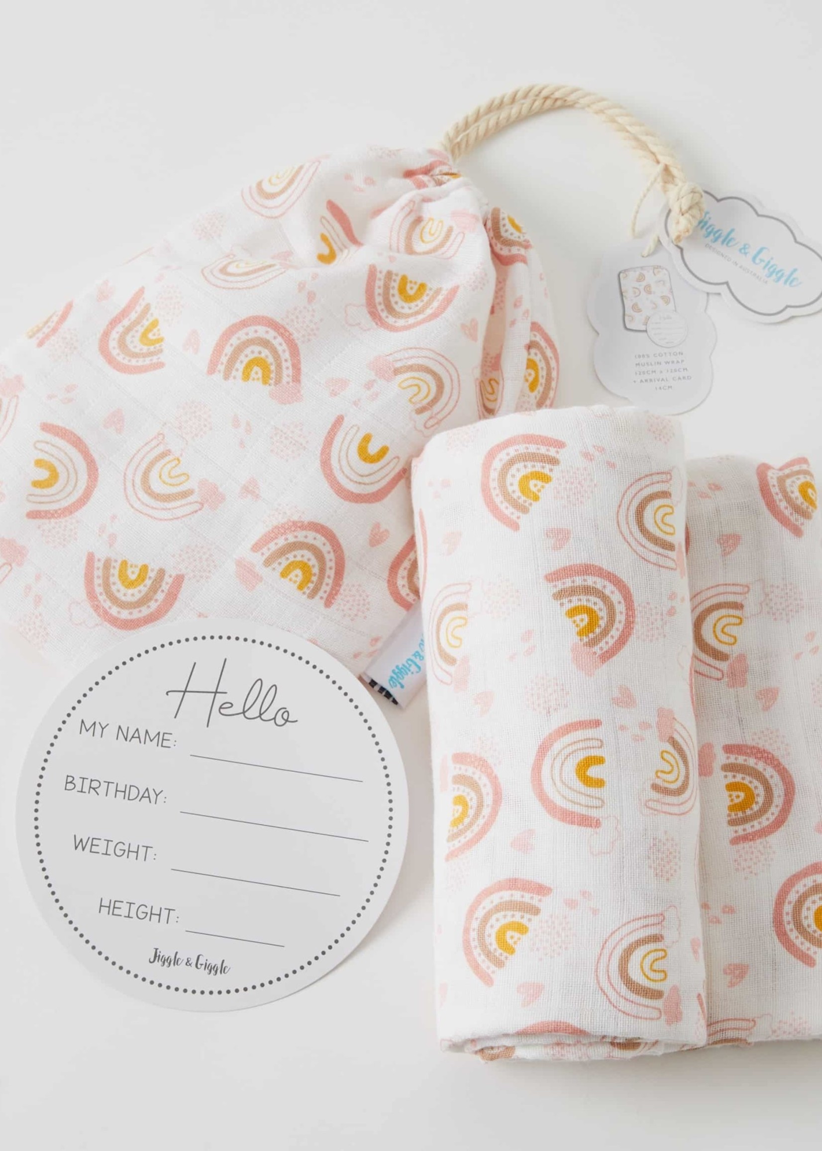 rainbow muslin wrap