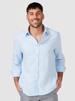 Vacay Linen Shirt Light Blue