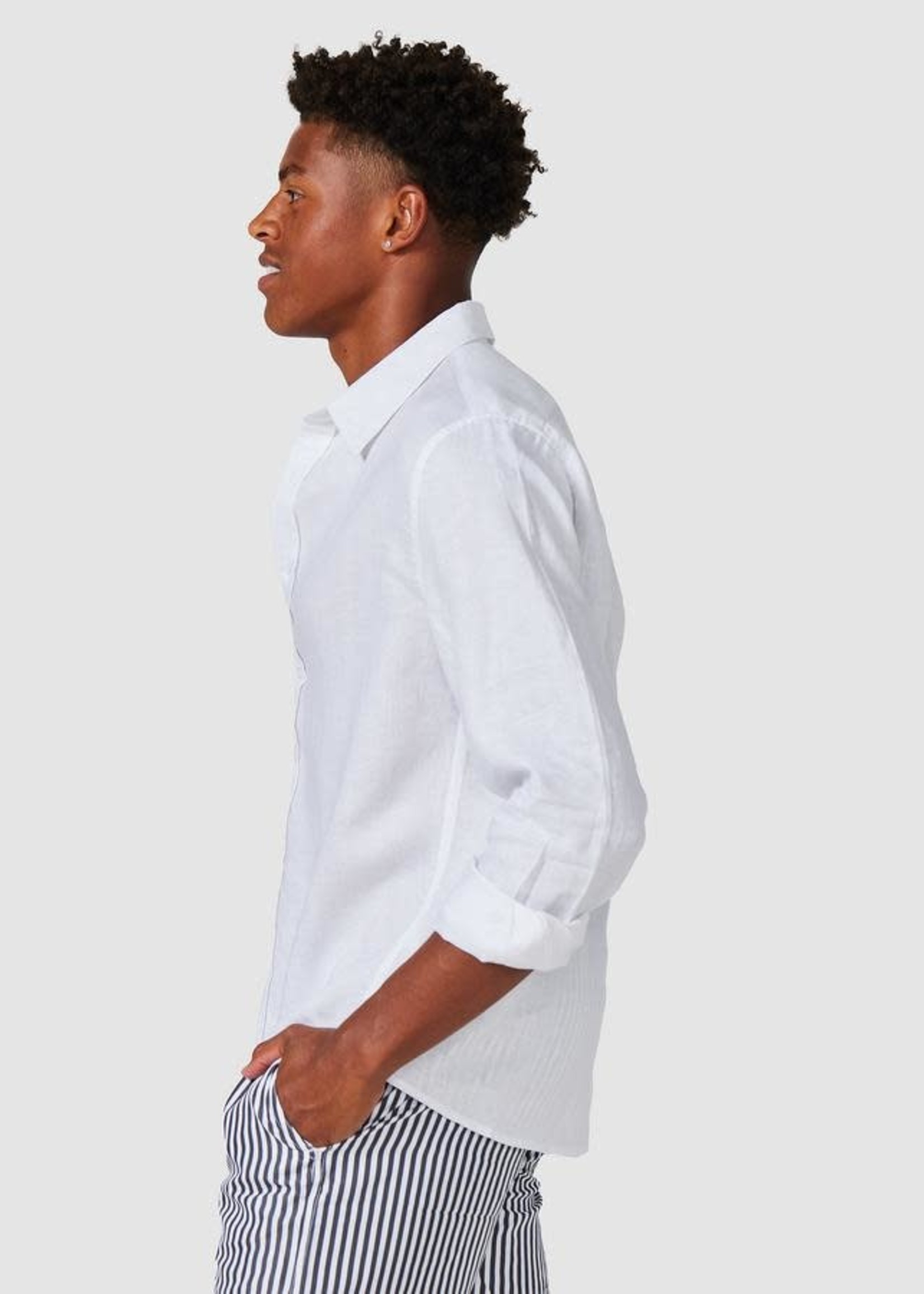 Vacay Linen Shirt White