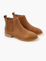 Walnut Delilah Leather Boot Tan