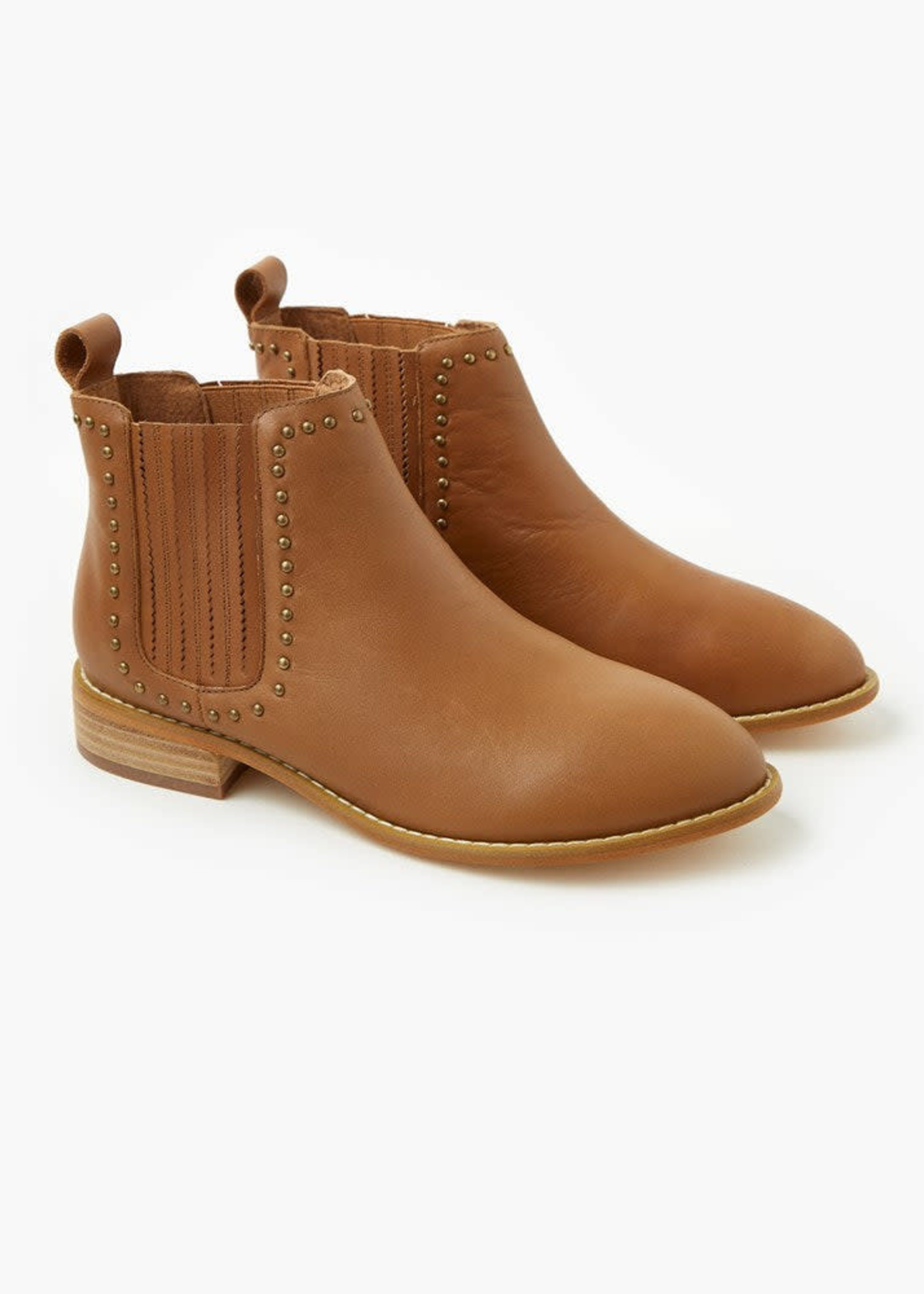 Walnut Delilah Leather Boot Tan