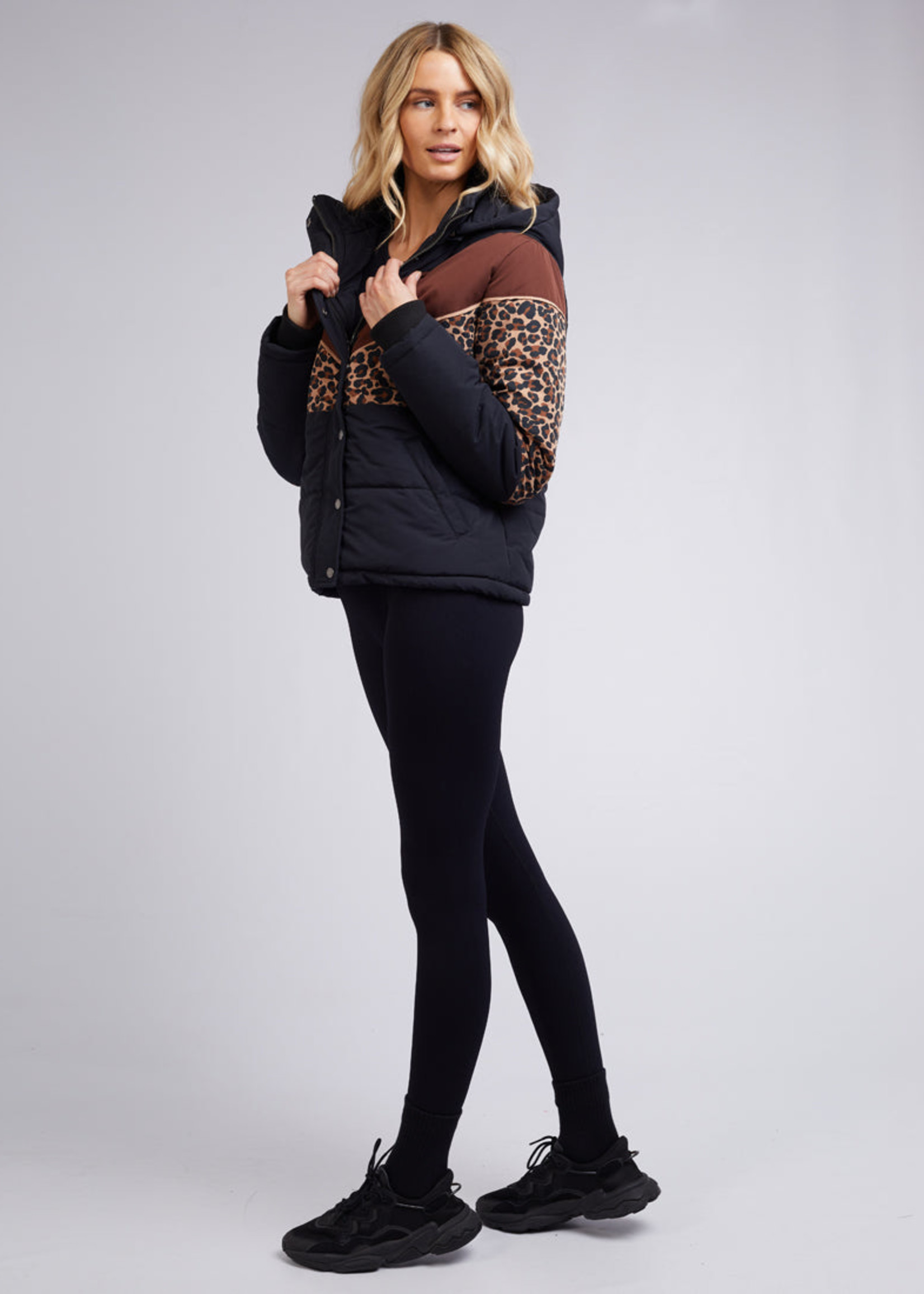 All About Eve Huxley Leopard Puffer