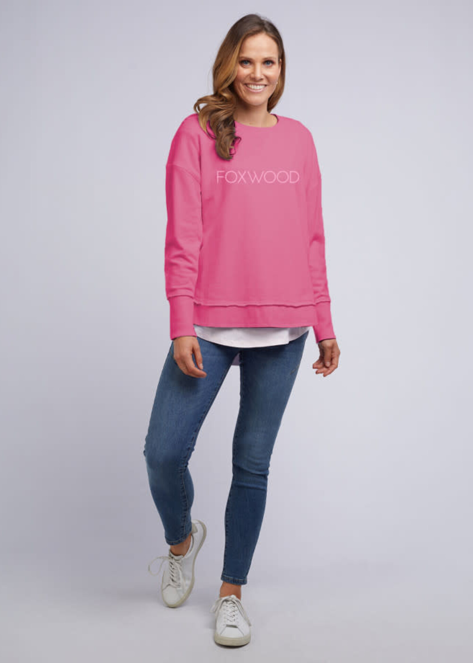 Foxwood Simplified Crew Bright Pink (K)