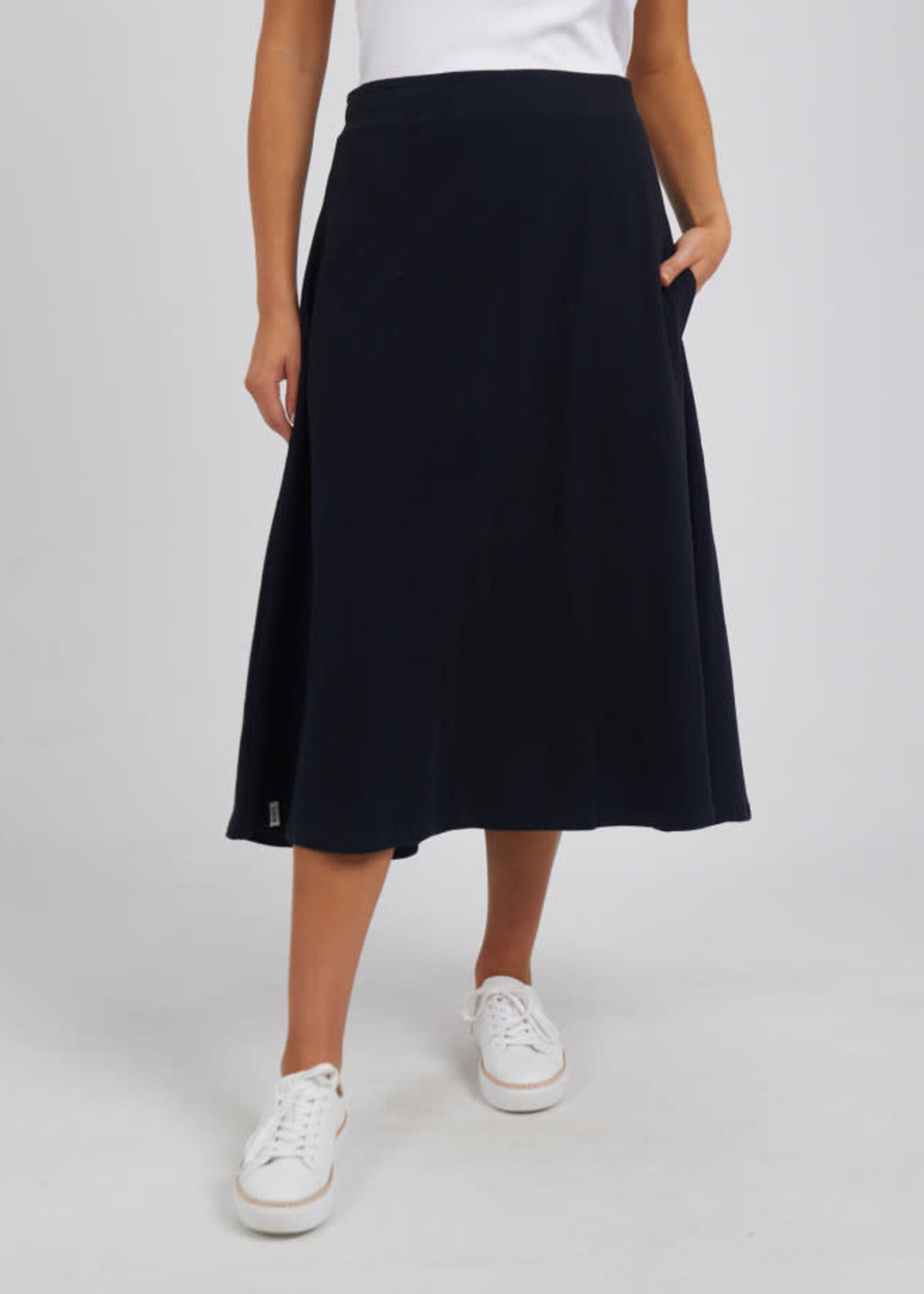 Elm Ivy Fleece Skirt Black