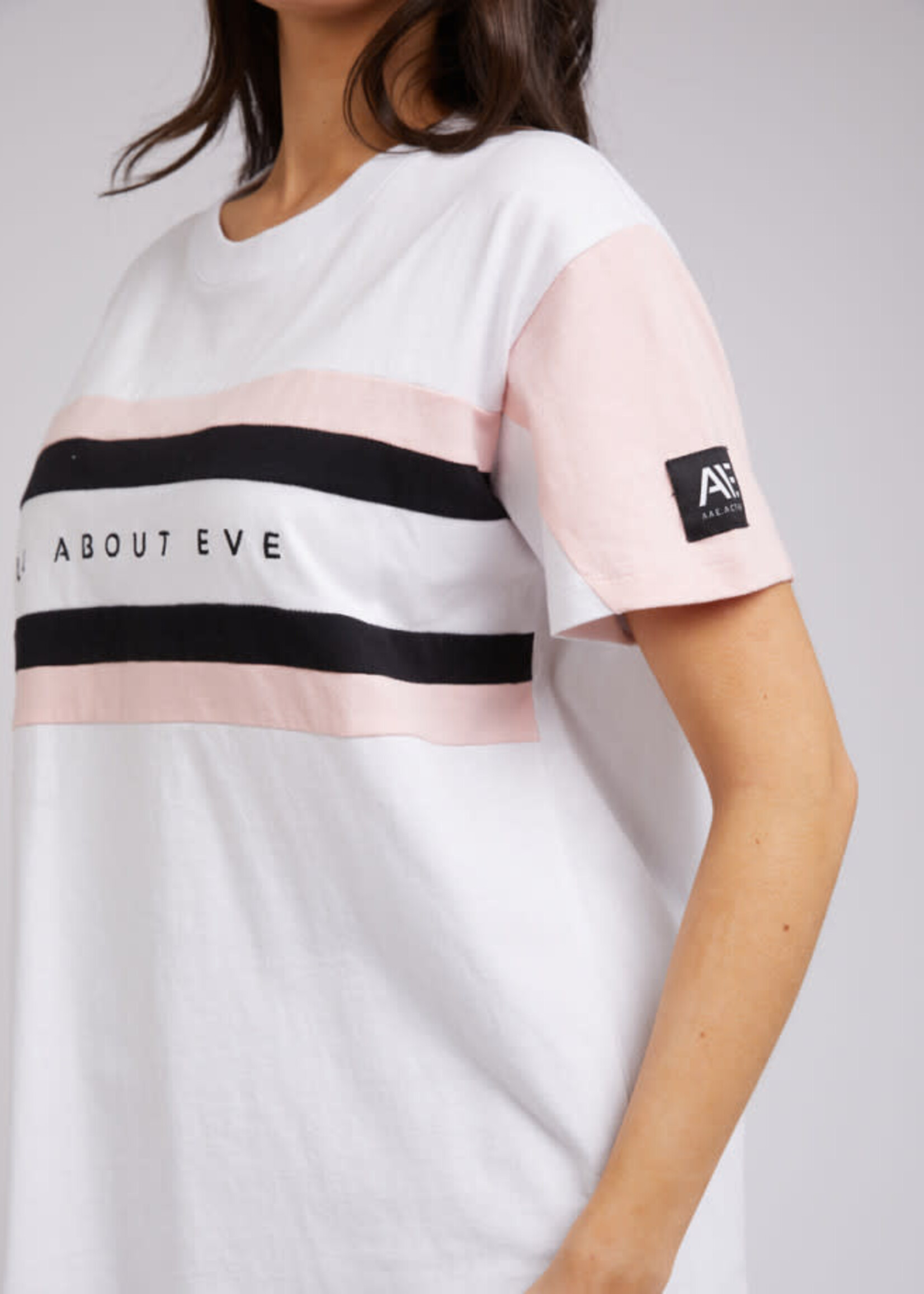 All About Eve Base Contrast tee White