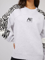 All About Eve Parker Panelled Crew Snow