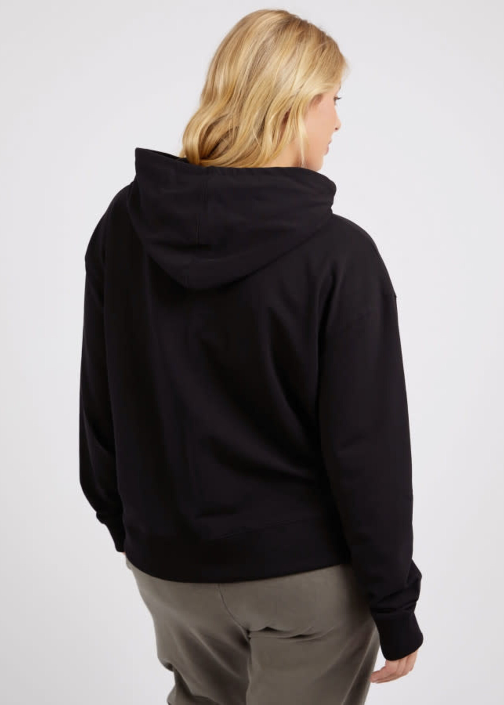 Elm Elm Applique Hoody Black