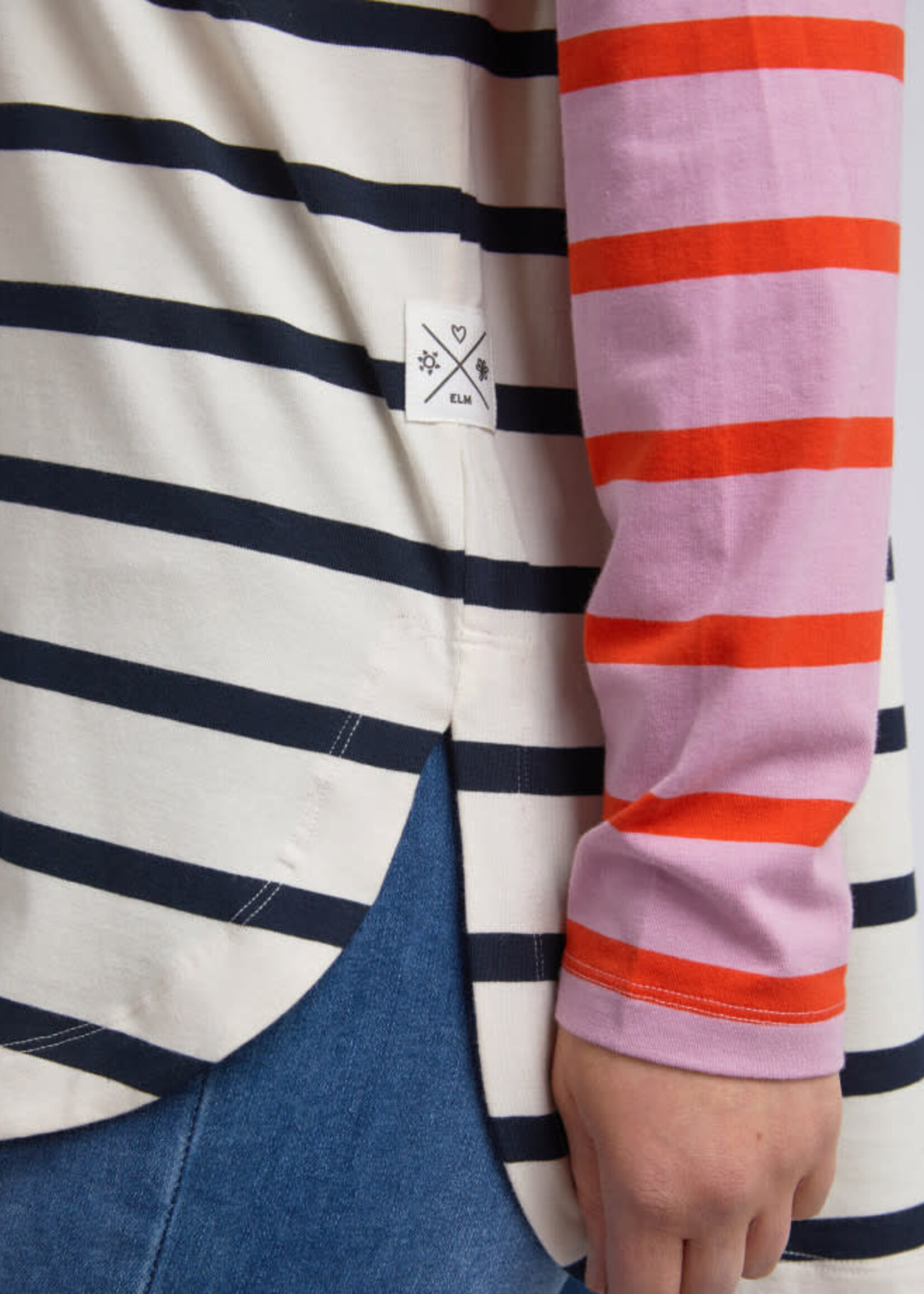 Elm Marta Stripe LS Tee