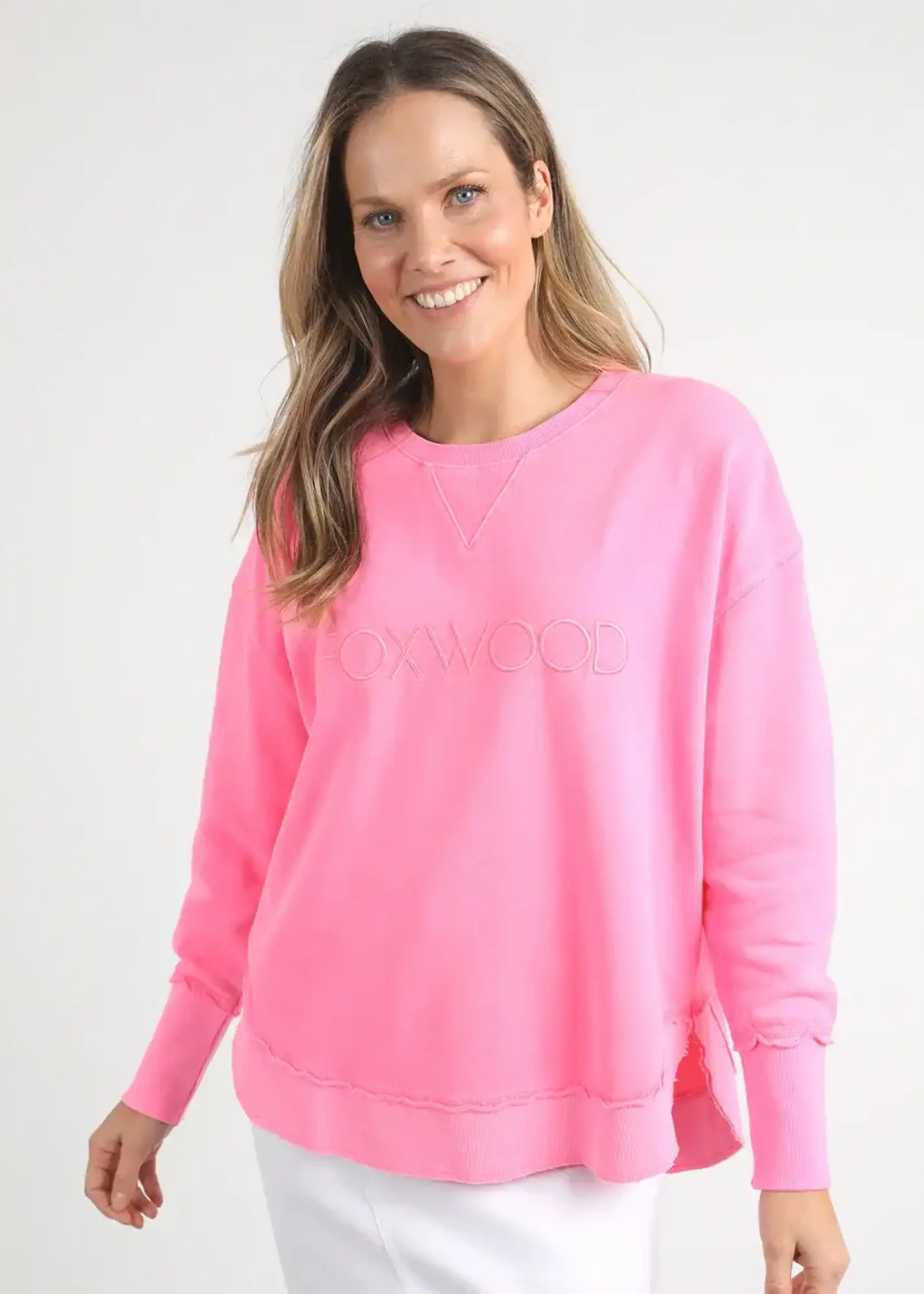 Foxwood Simplified Crew Neon Rose