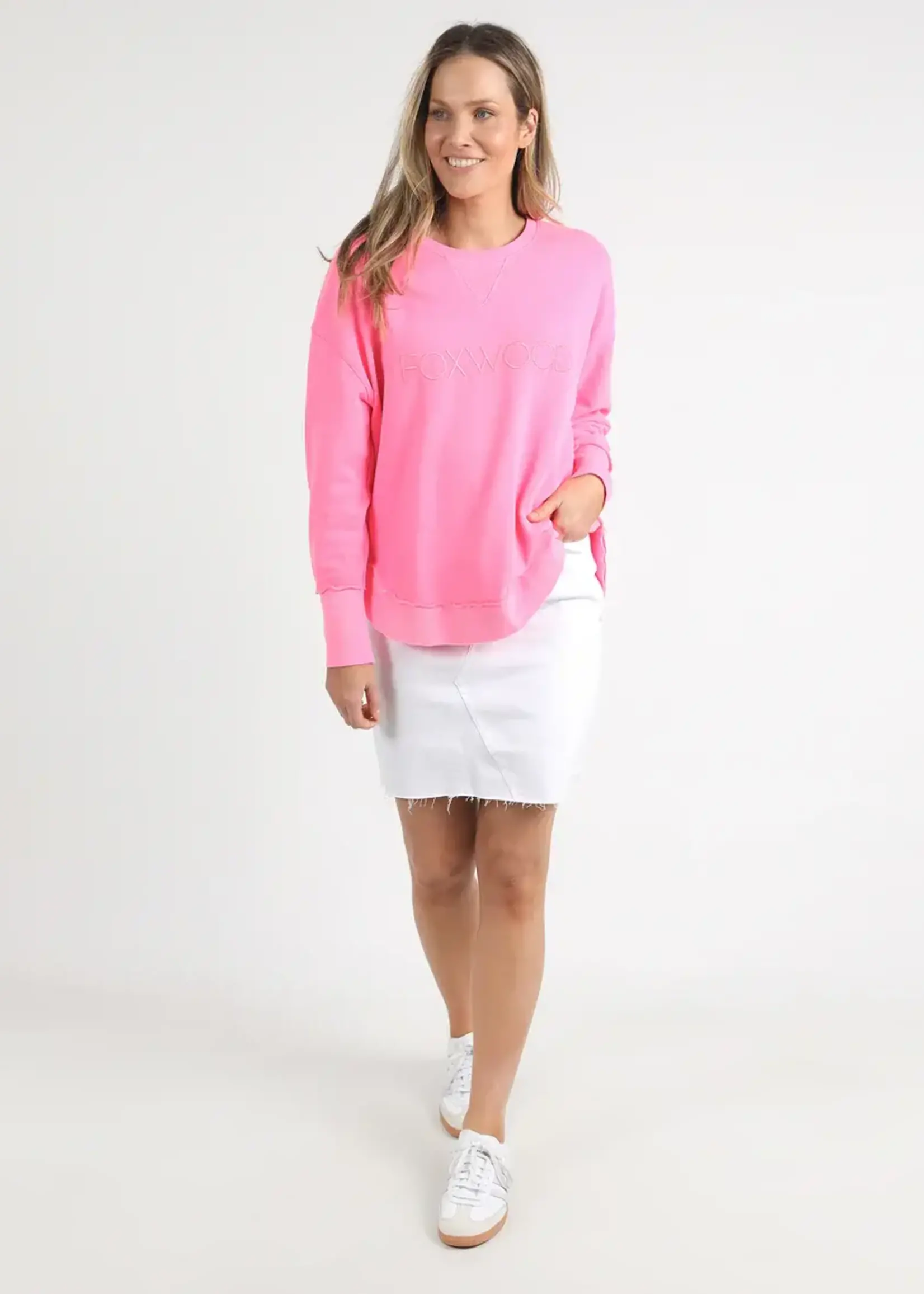 Foxwood Simplified Crew Neon Rose