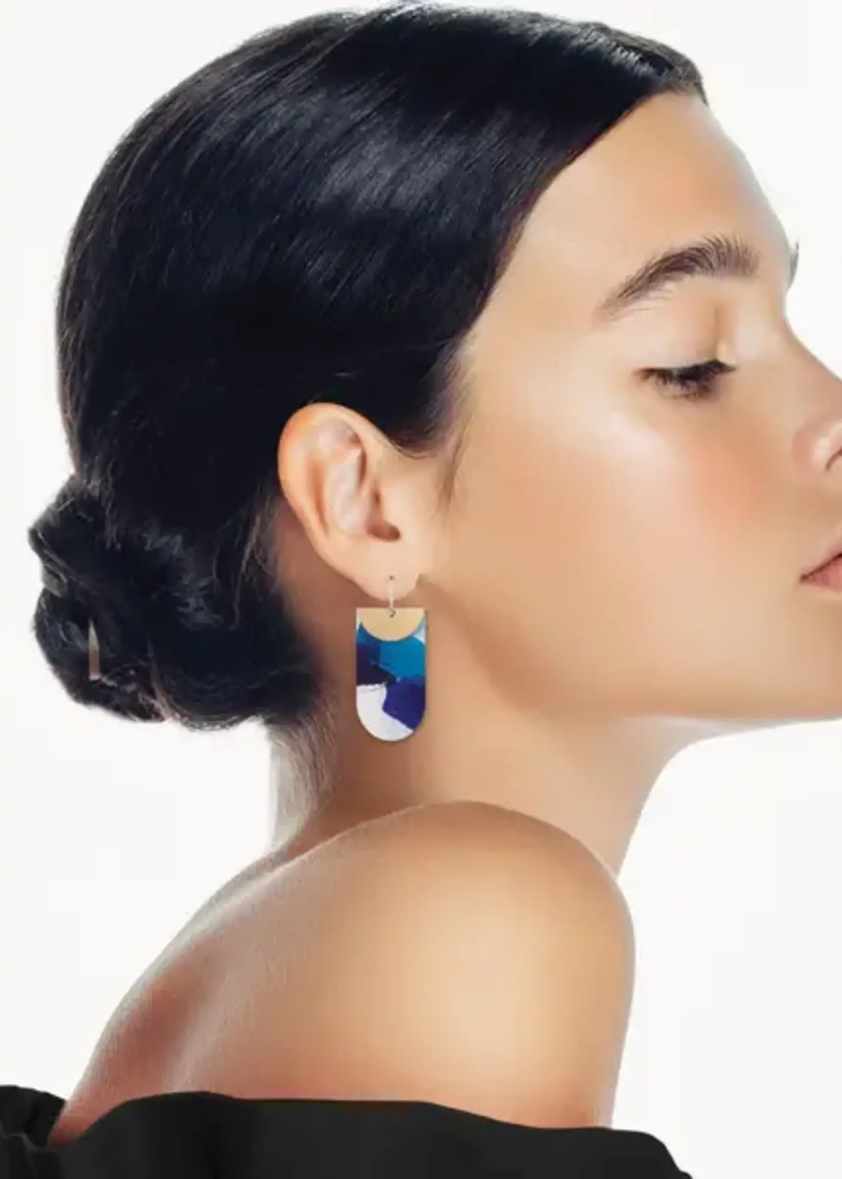 Moe Moe Maggi Enid Layered Tab Drop Earrings