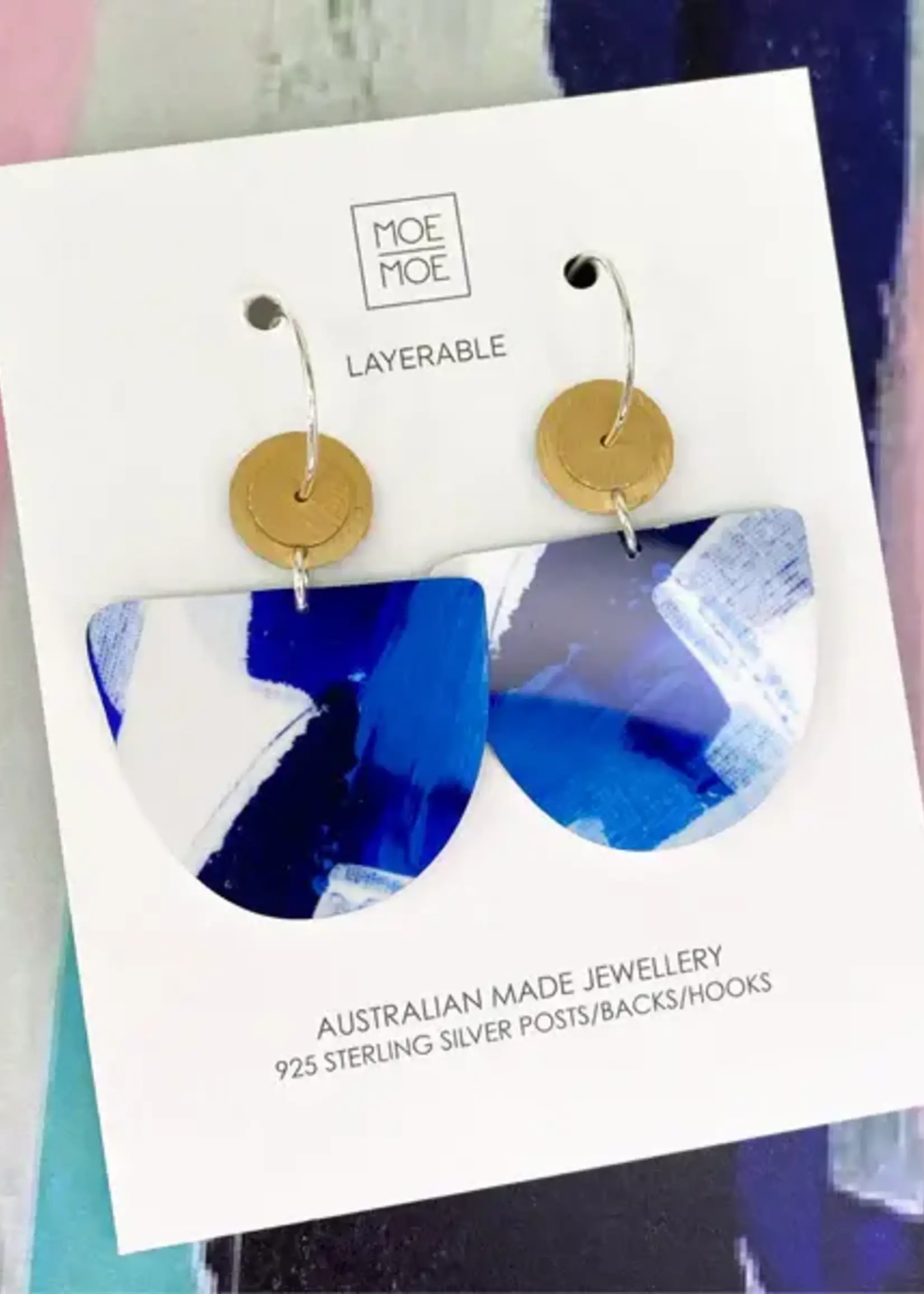 Moe Moe Maggi Enid Organic Bell Circles Hoop Earring