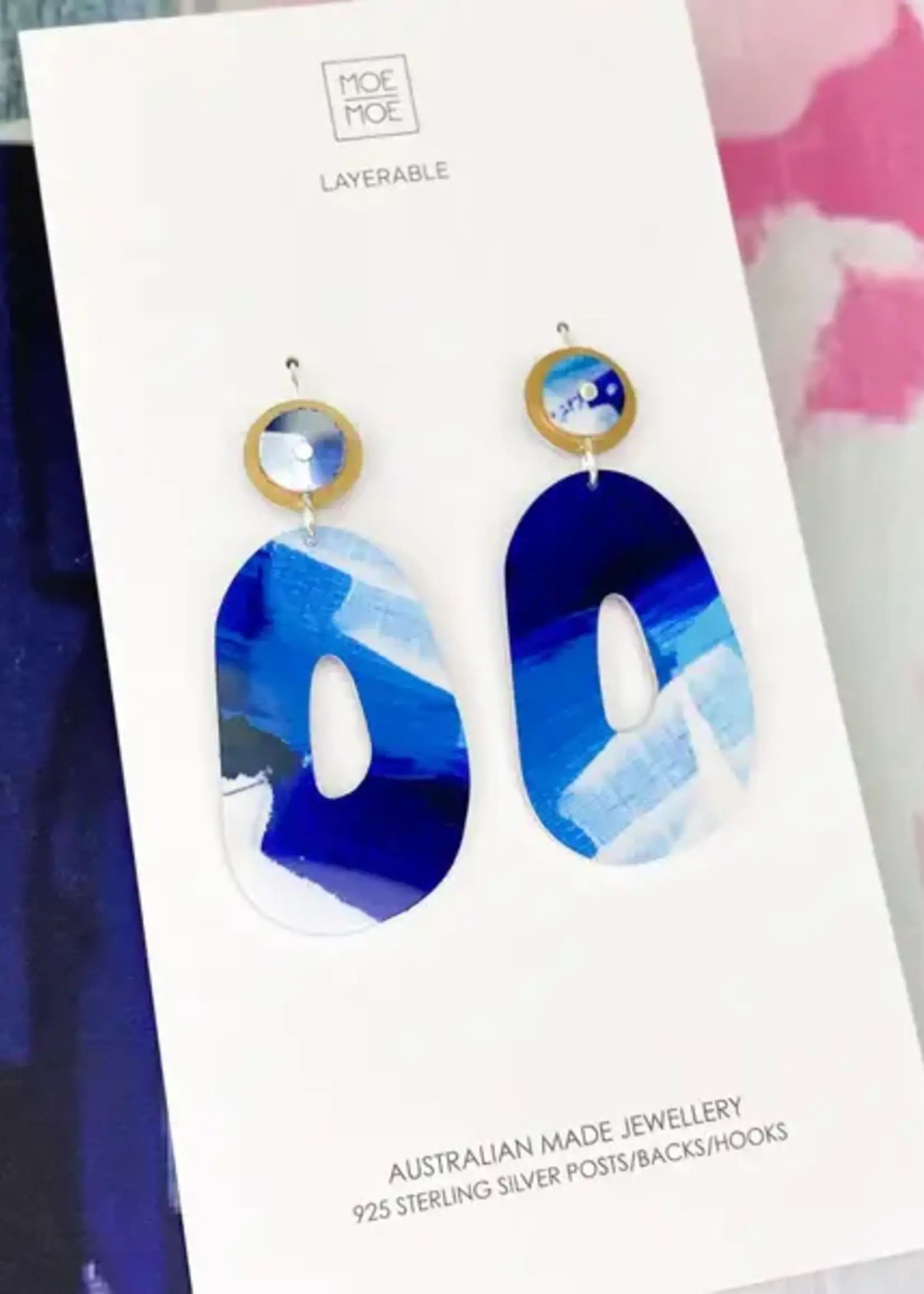 Moe Moe Maggi Enid Organic Oval Drop Earring