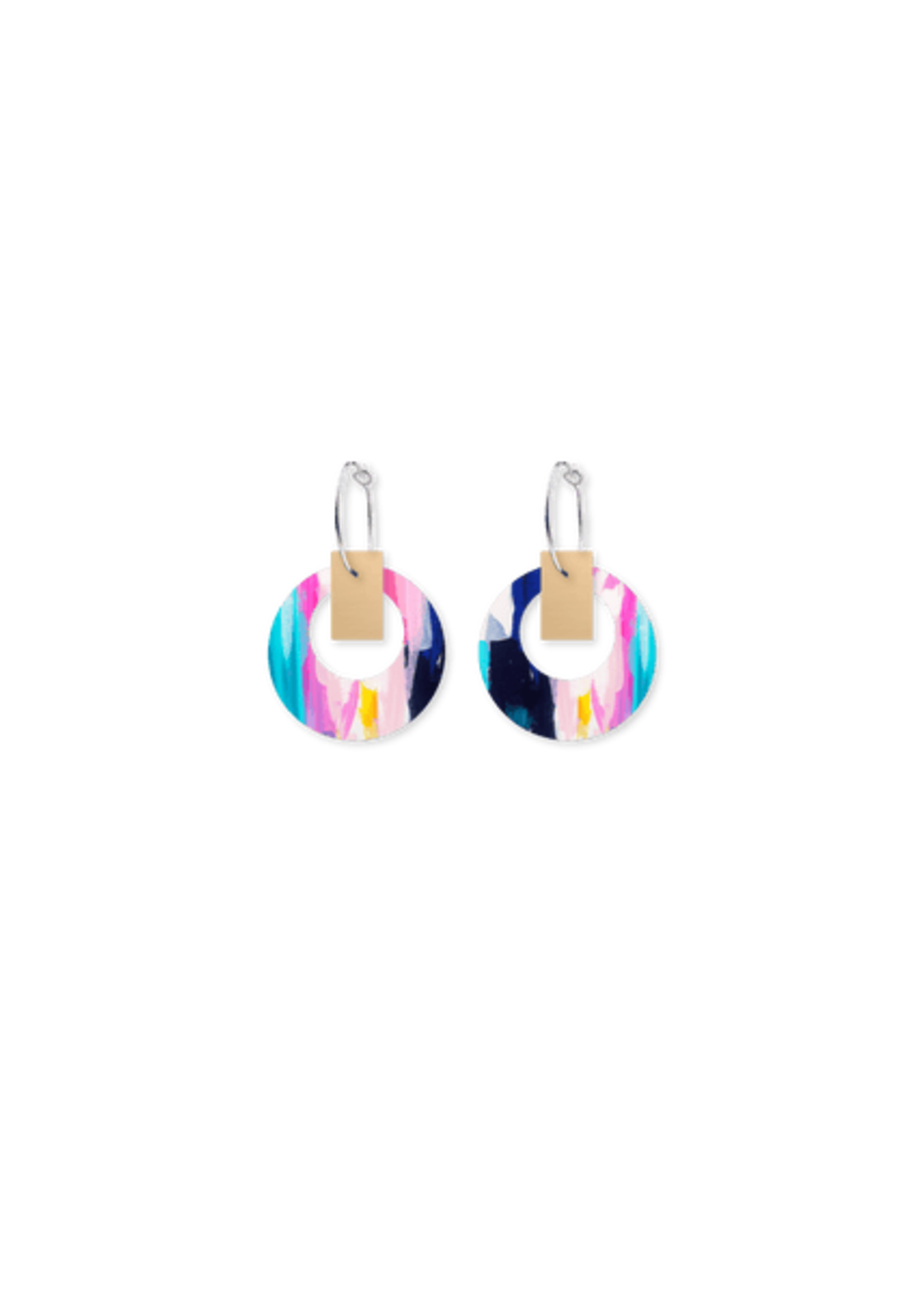 Moe Moe Pop Layered Small Retro Hoop