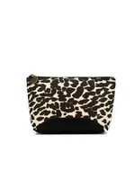 Black Caviar Mini Greta Pouch Leopard