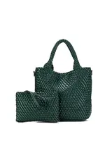 Black Caviar Amali 2pce Deep Green Handbag