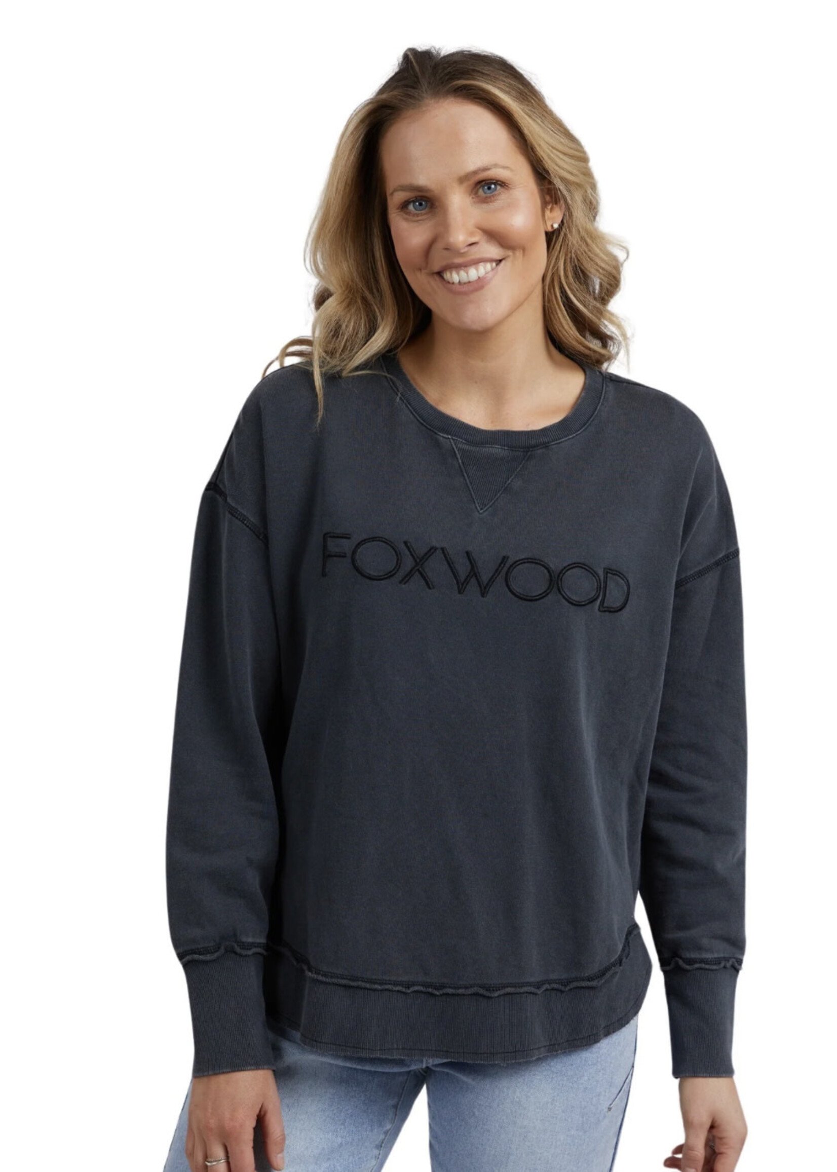 Foxwood Simplified Crew Washed Black