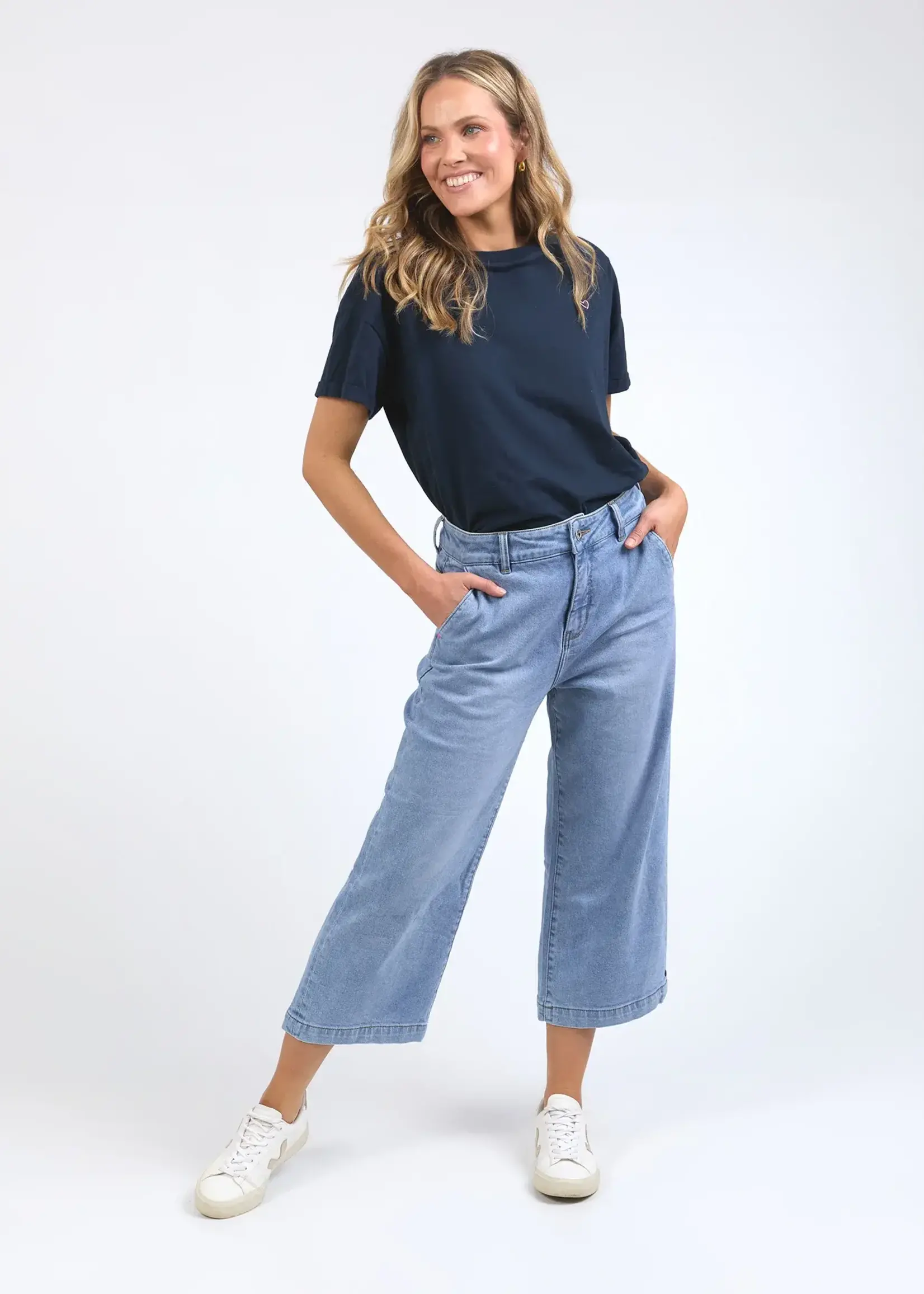 Elm Sidney Cropped Wide Leg Jean