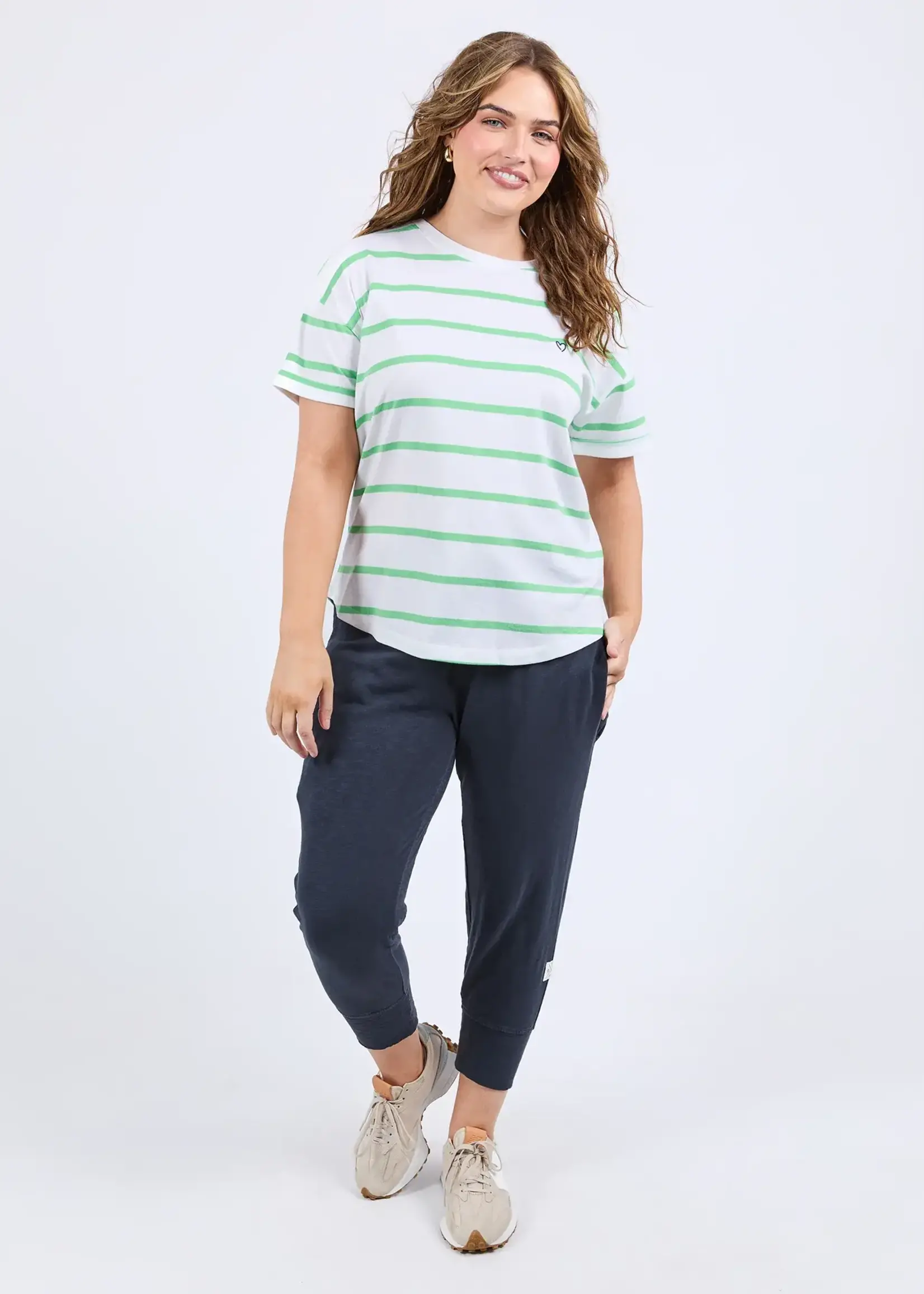 Elm Halli tee White / Green