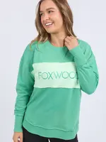 Foxwood Simplified Tonal Crew Green
