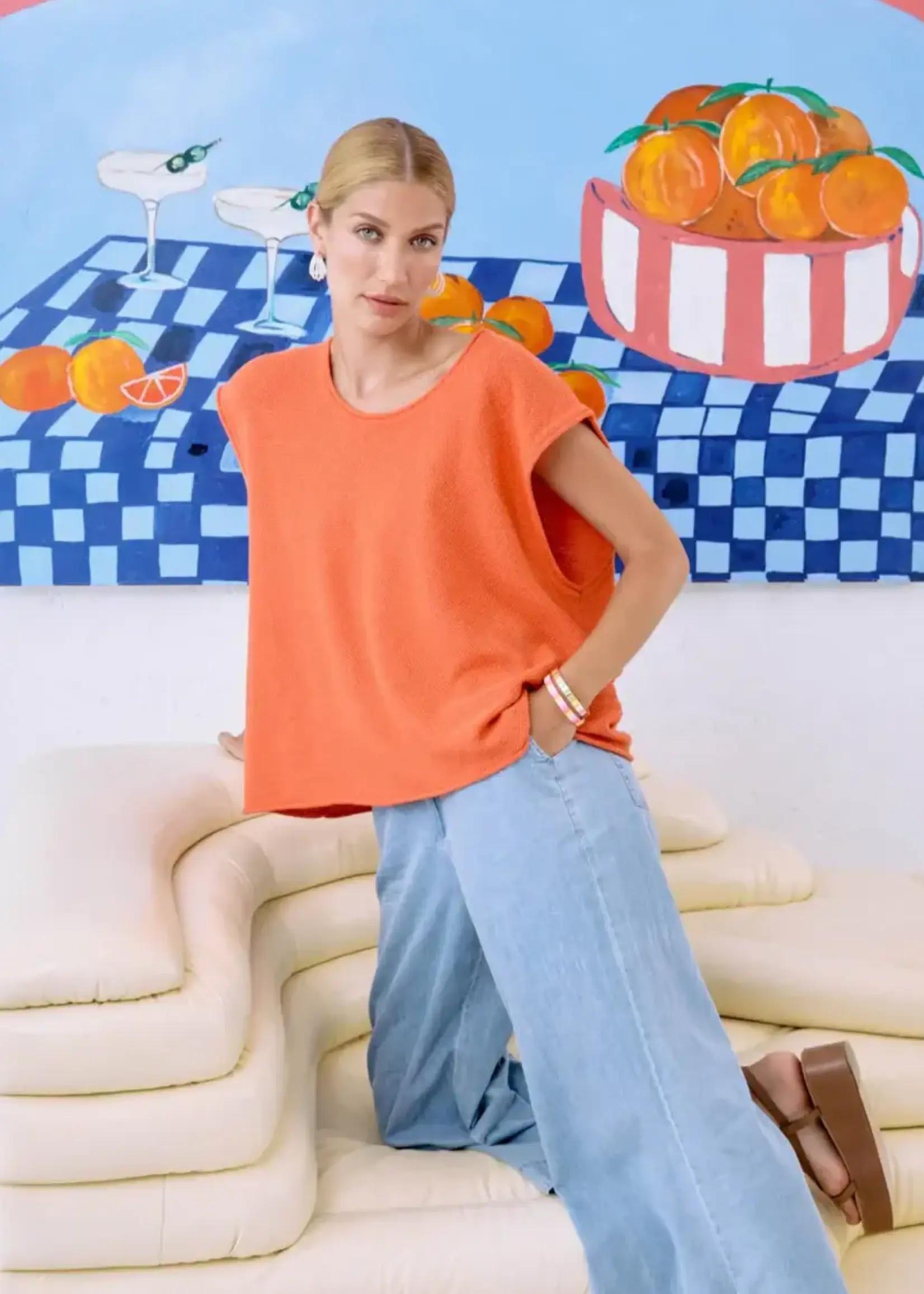 Eb & Ive Artemis Sleeveless Knit Top