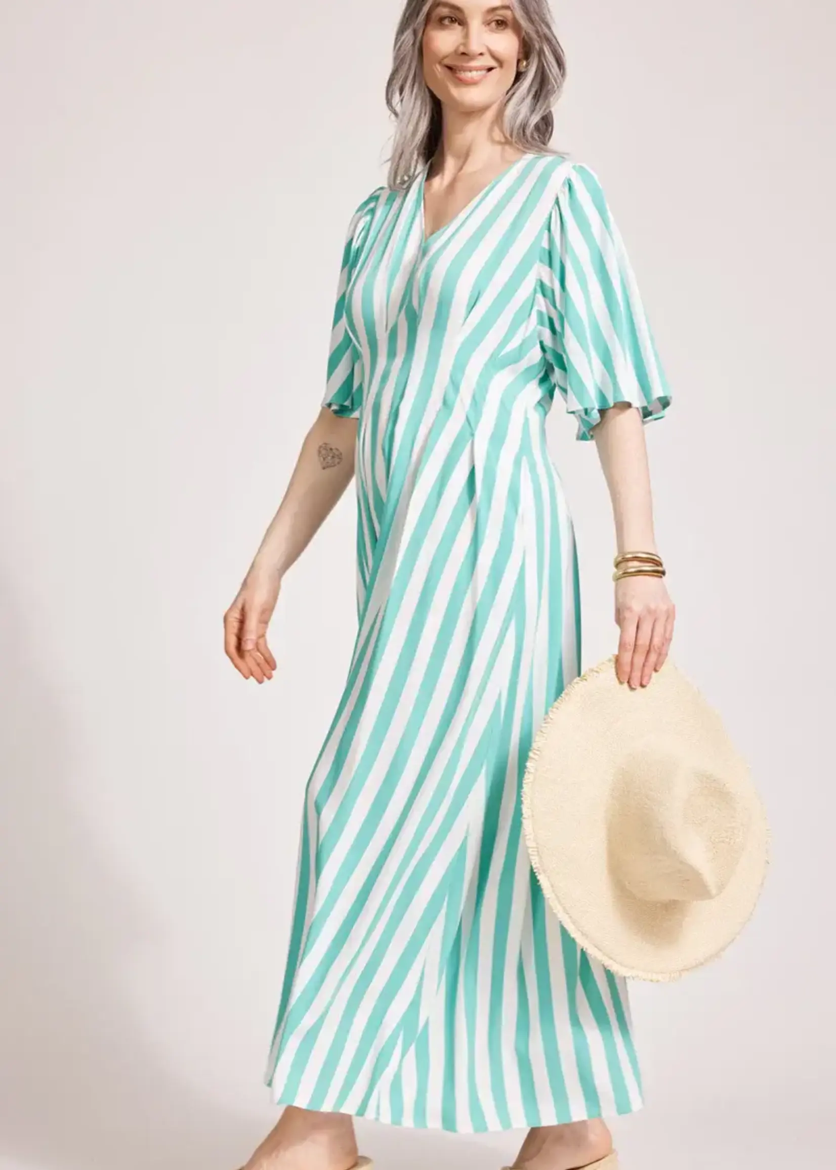Eb & Ive Treville Stripe Maxi Dress