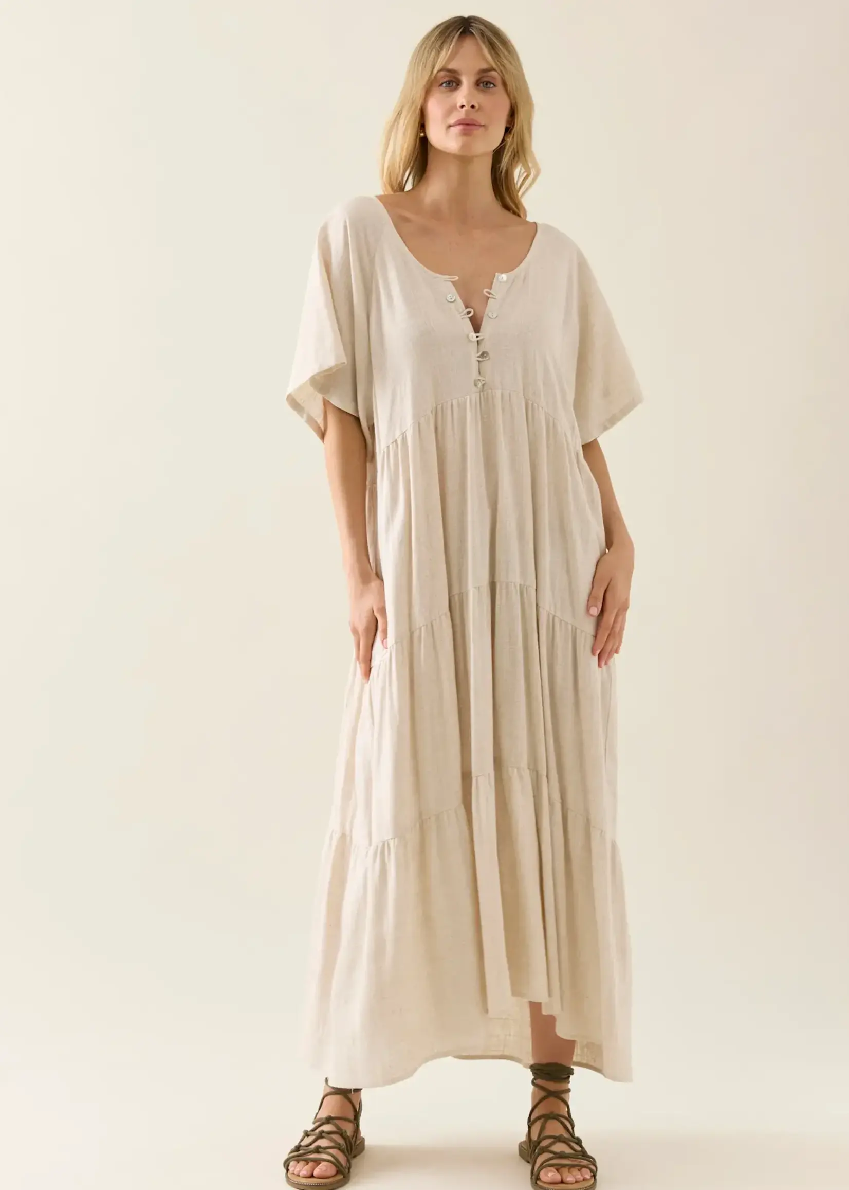 Isle Of Mine Ingrid Tiered Maxi Dress