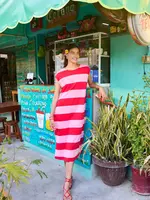 Haven Jardin Stripe TShirt Dress