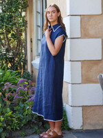 The Eighth Letter Addy Dress Navy/White