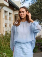 The Eighth Letter Clover Top - Blue Spot O/S