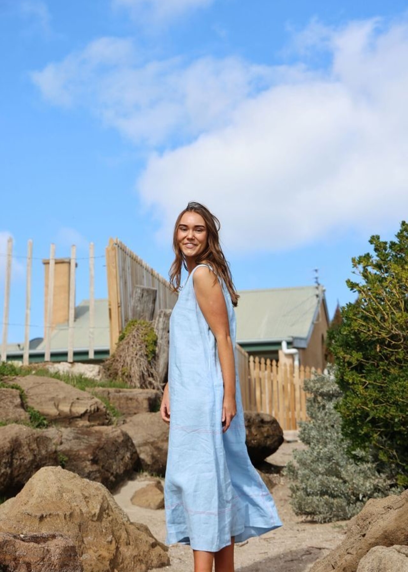 The Eighth Letter Willow Dress Blue