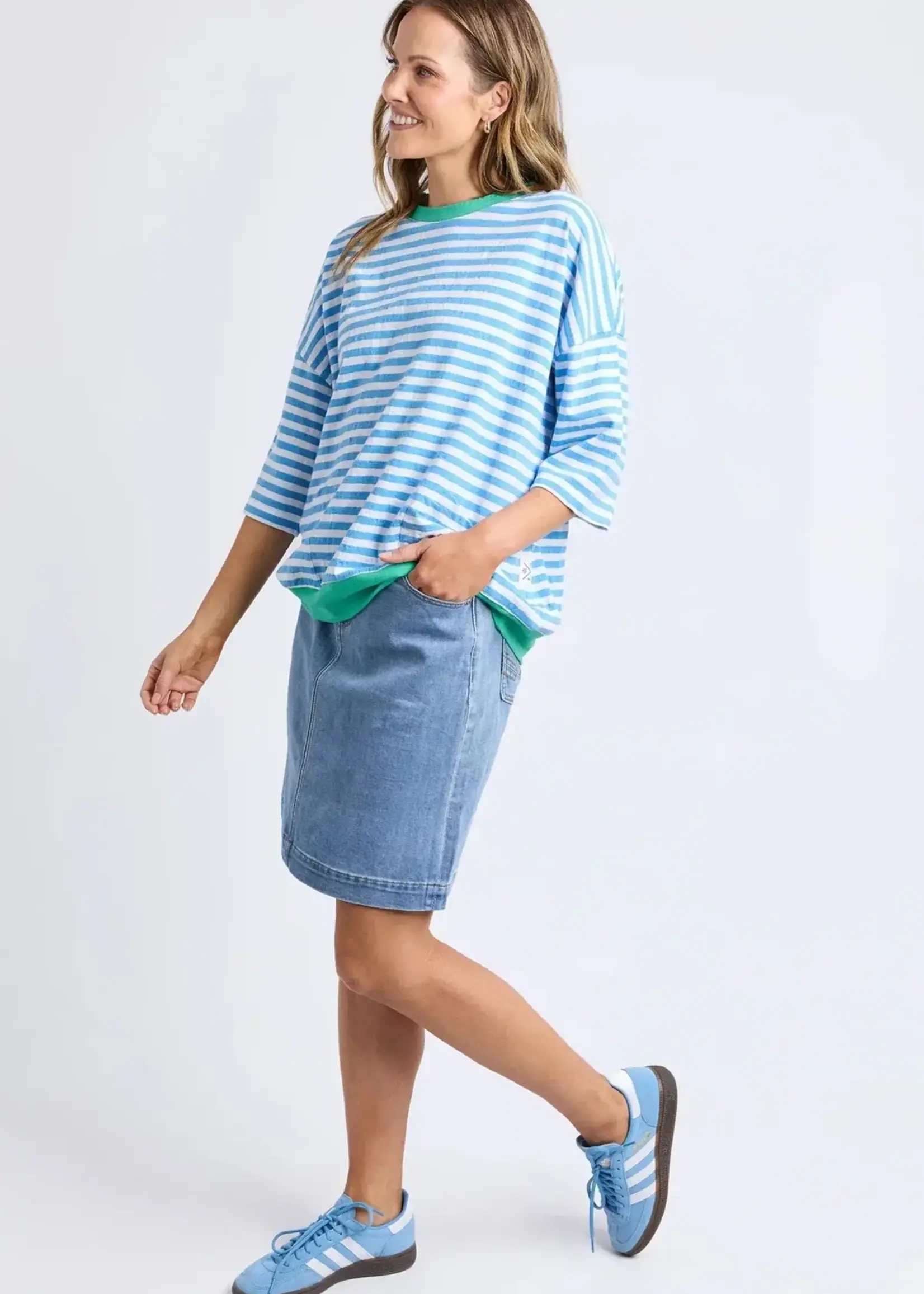 Elm Mazie Stripe Ringer Sweat (K)