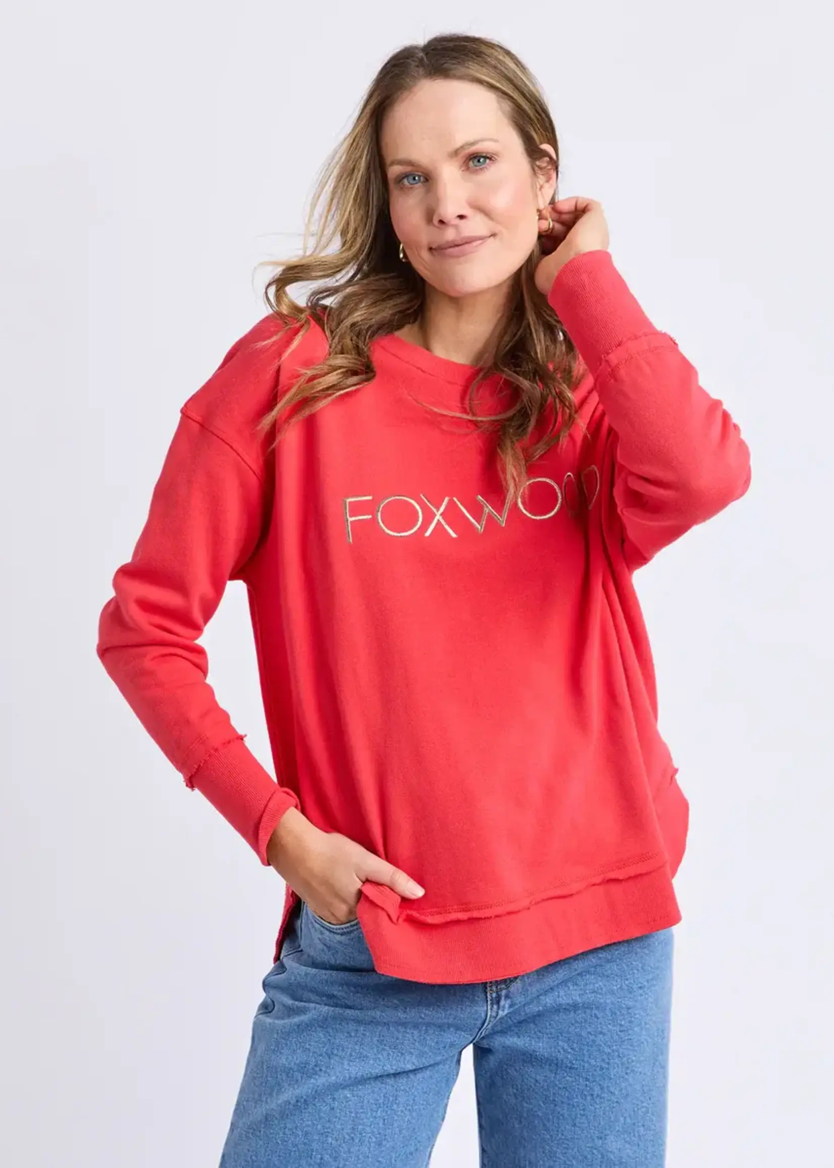 Foxwood Simplified Metallic Crew red