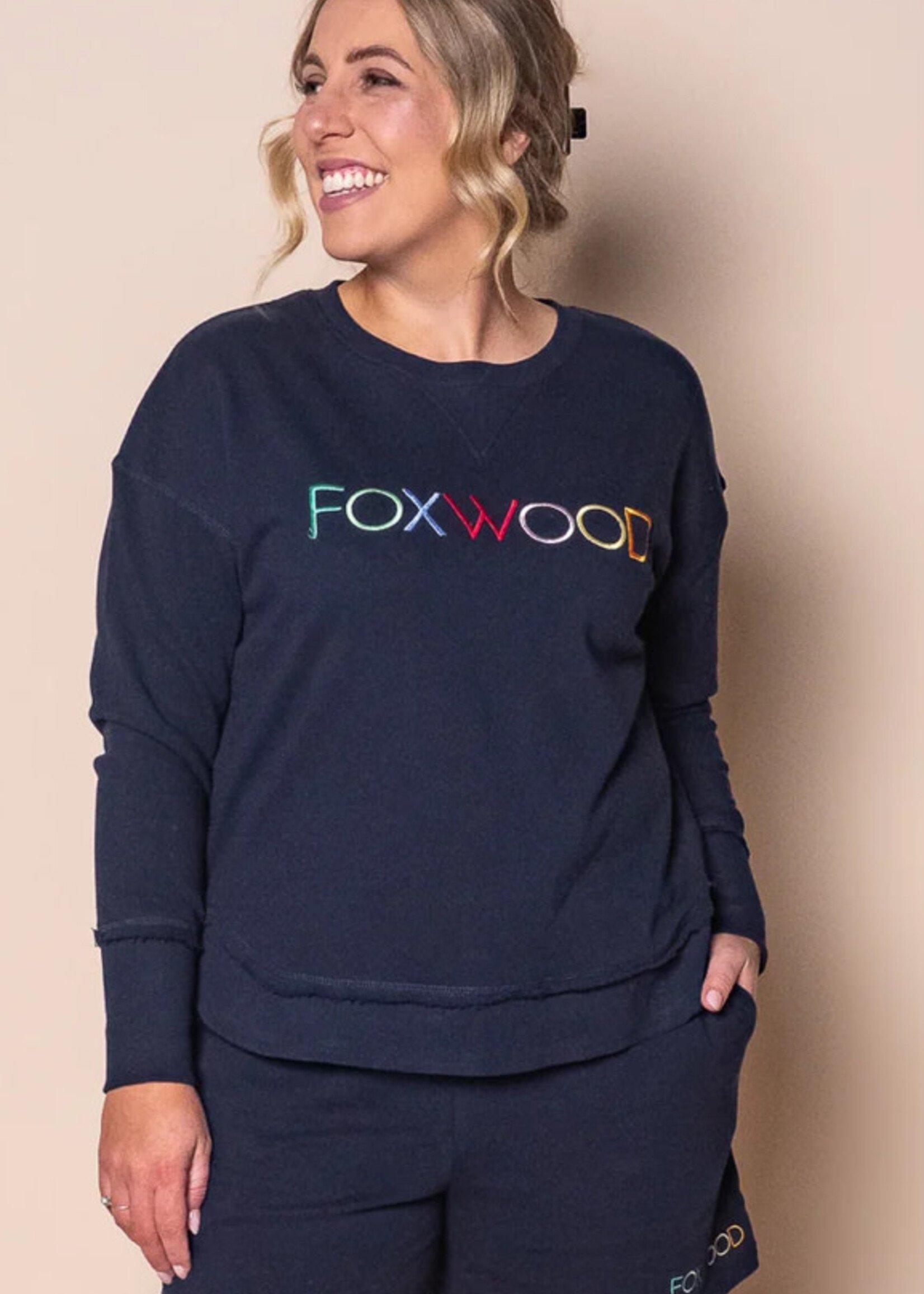 Foxwood Simplified Confetti Crew navy