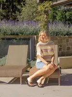 Elm Striped Knit Top