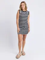Foxwood Reform Stripe Dress Blk