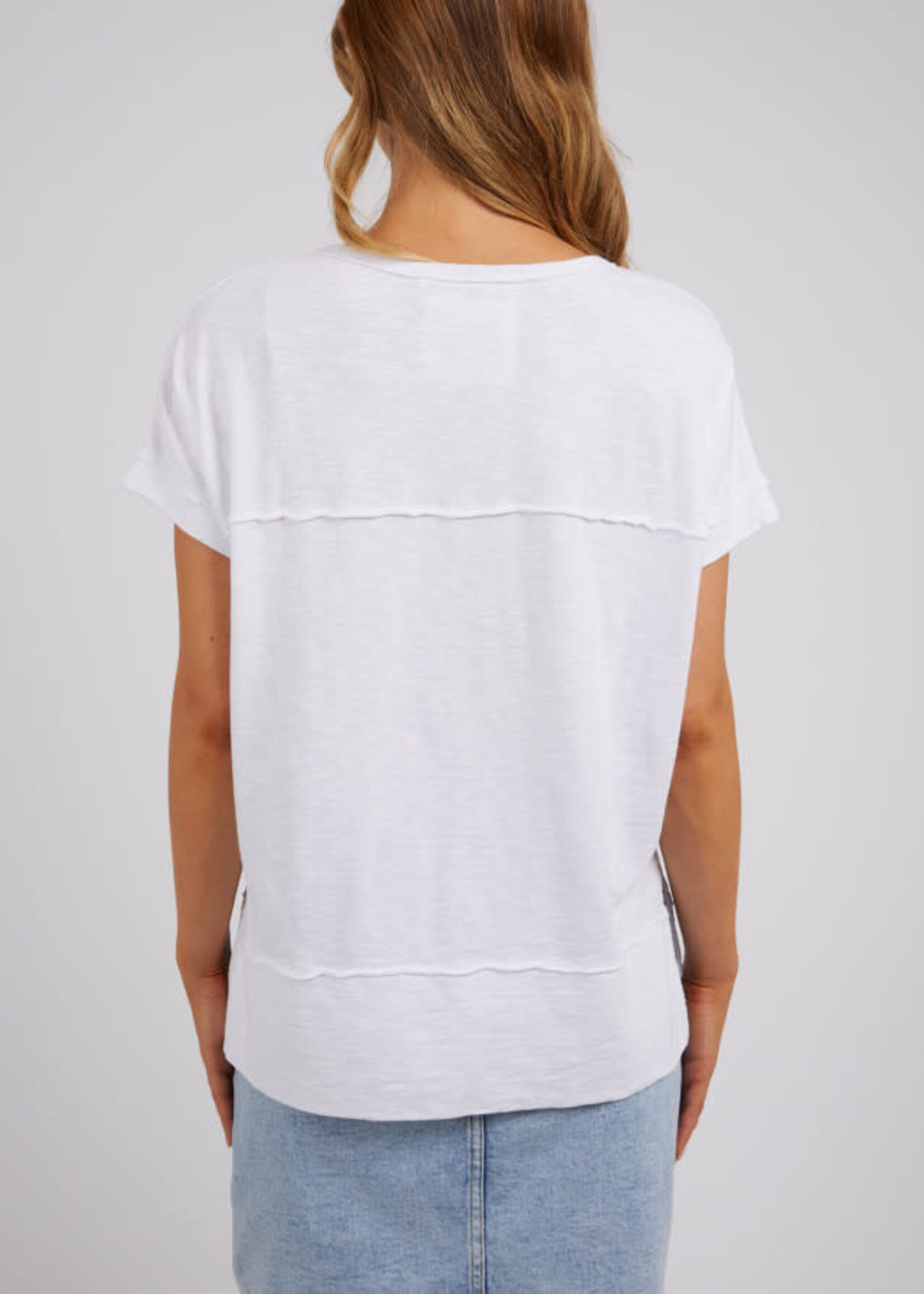 Foxwood Throw On SS tee White