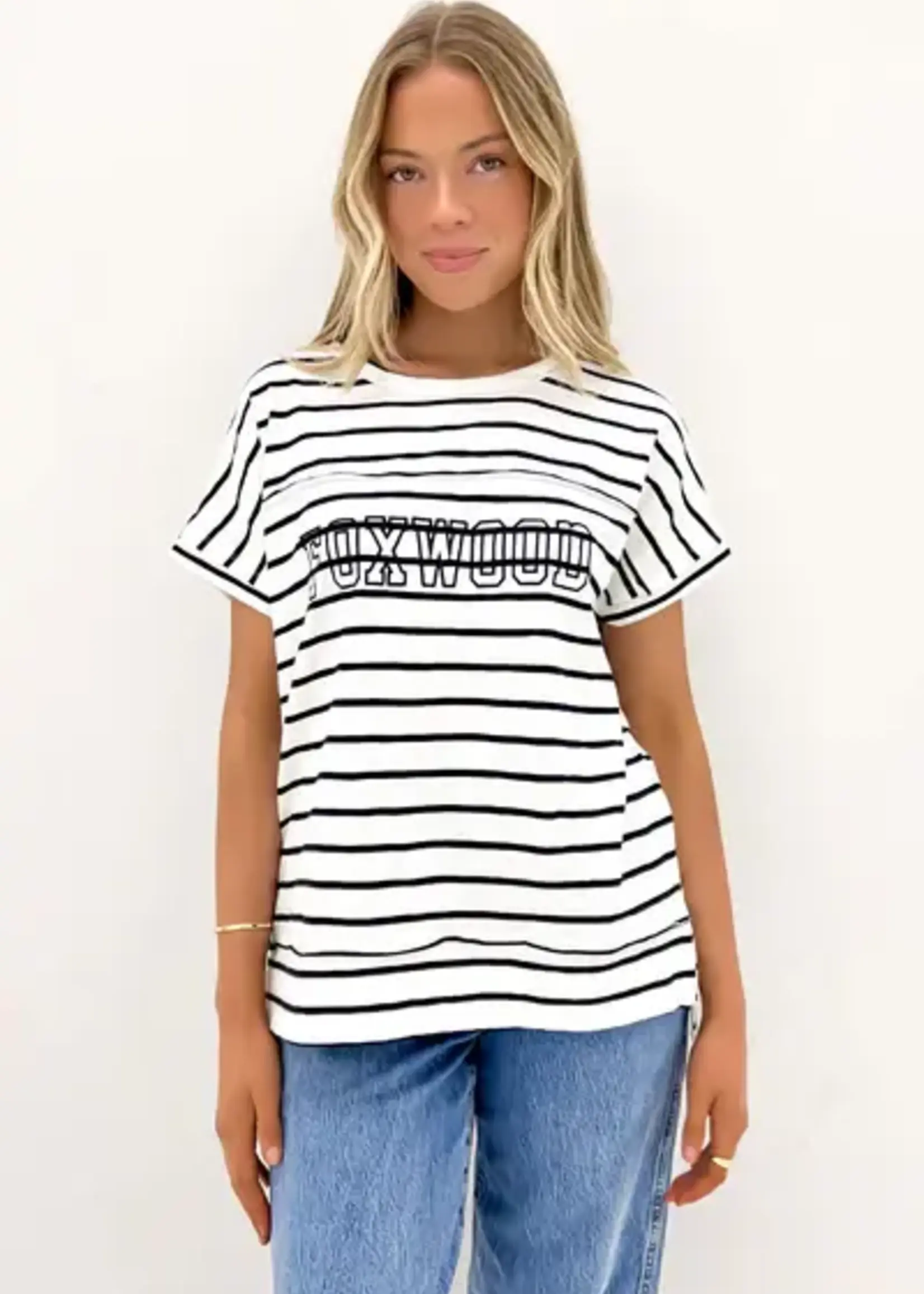 Foxwood Throw on SS Tee Stripe