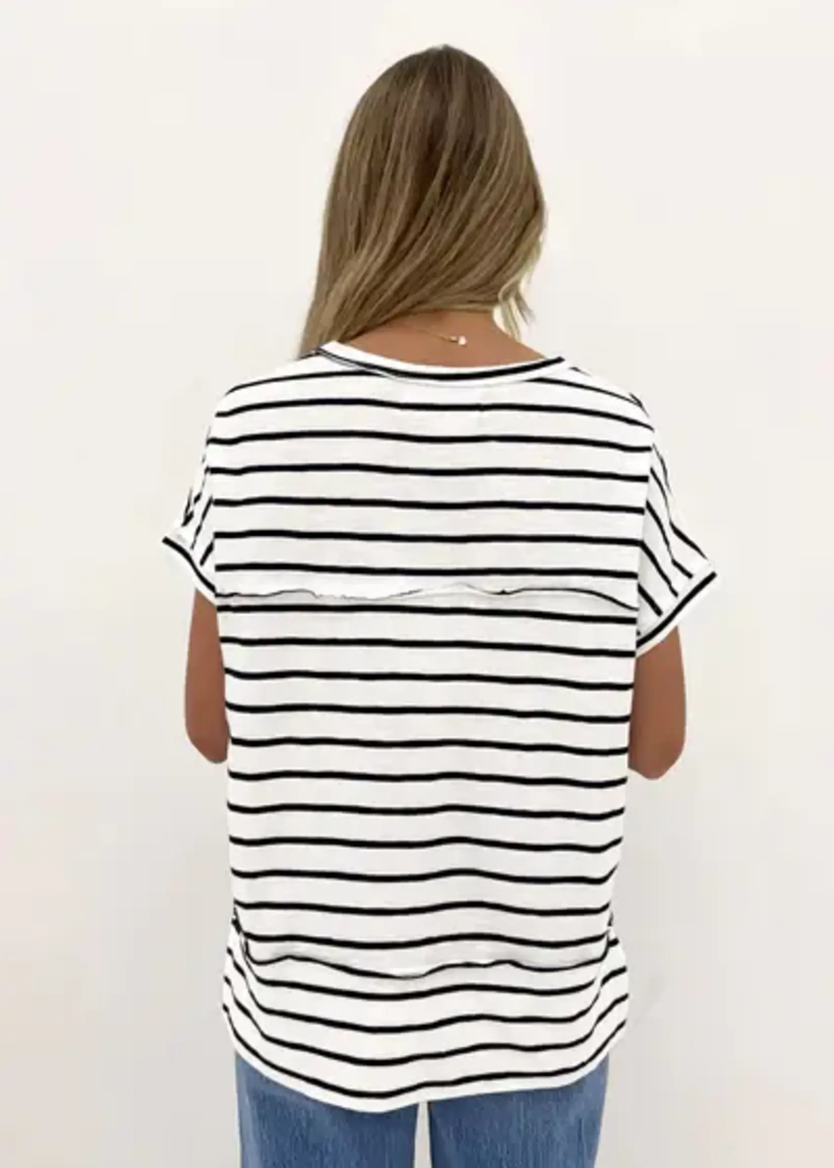 Foxwood Throw on SS Tee Stripe