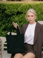 Black Caviar Arielle 2pce Suedette Bag