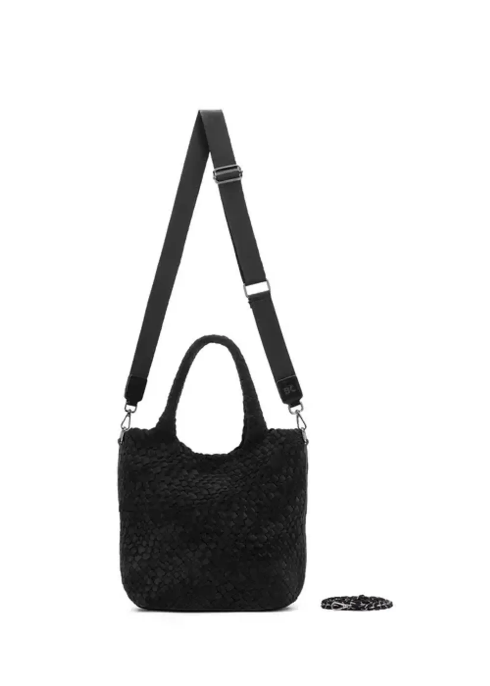 Black Caviar Arielle 2pce Suedette Bag