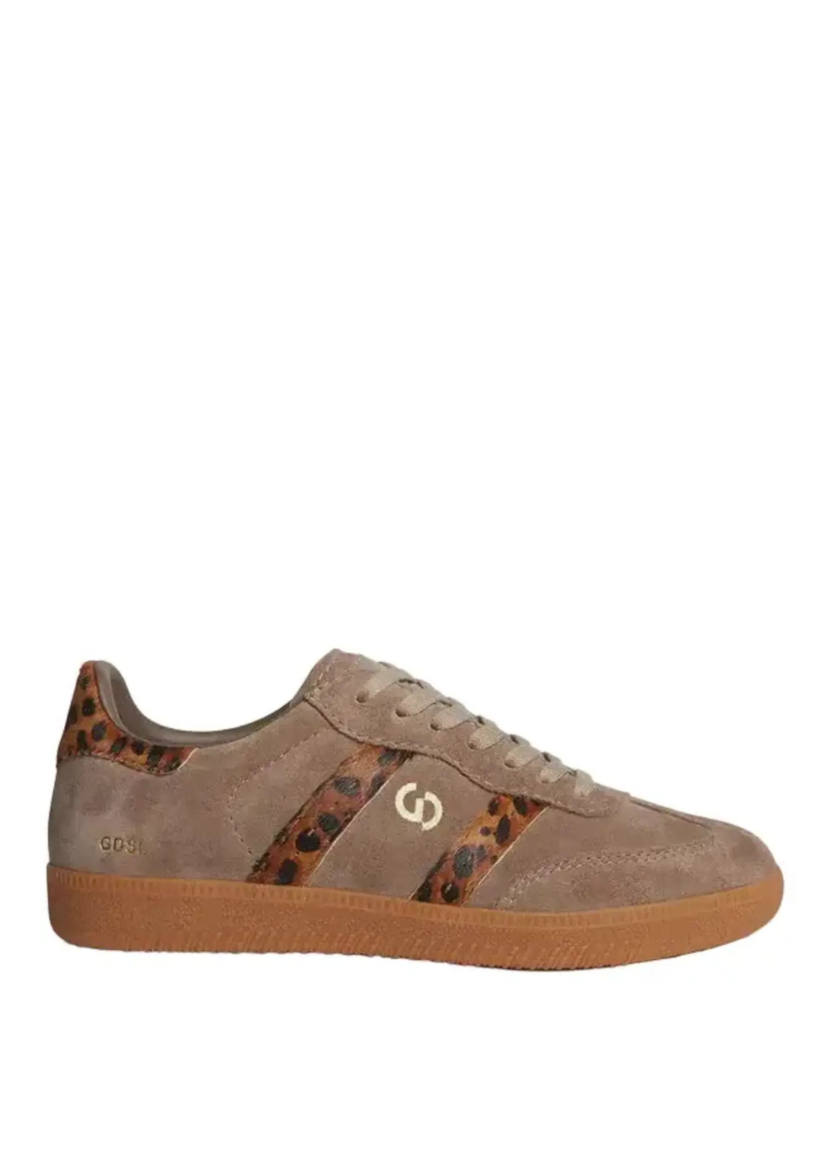 Goodsole Walnut/Leopard Suede (N)